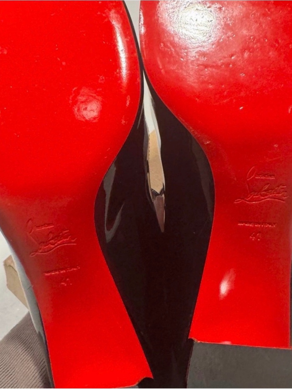 Christian Louboutin Miss Jane 55MM Patent Leather Pumps Block Heels - Picture 5 of 9